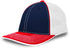 Pacific Headwear Trucker Flexfit® Cap, Size S/M (404M), Color 'NavyWhiteRed'